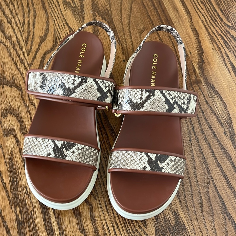 Cole Haan Snakeskin Comfort Sandals